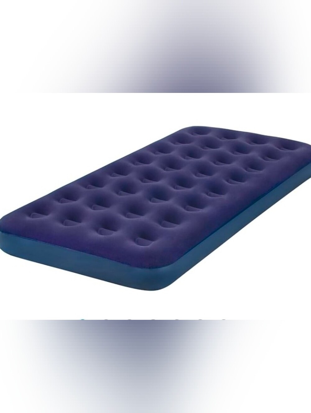 Plush Deep Navy Inflatable Air Mattress